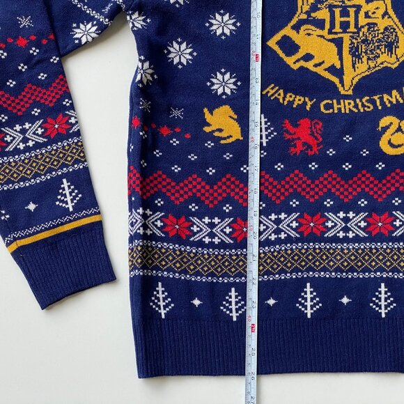 NWOT Harry Potter Hogwarts Happy Christmas Unisex Holiday Ugly Sweater Size S - Picture 7 of 9